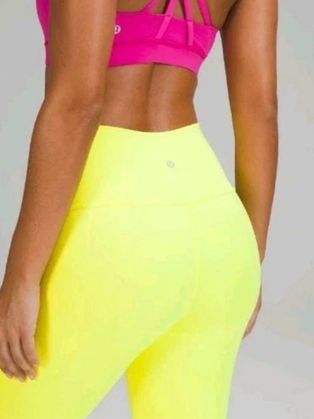 Lululemon Wonder Under High-Rise Tight 25” Size 4 Worn 1X Neon yellow Highlight